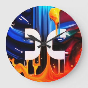 Relógio Grande caixa de papelão bitmoney com comércio de carteira