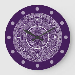 Relógio Grande Calendário maia do Aztec Sun Stone mexicano 3