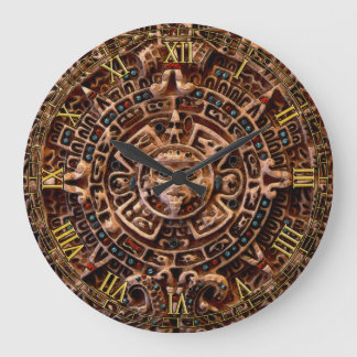 Relógio Grande Calendário Sun Mayan Aztec México Histórico Relógi