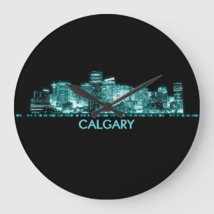 Relógio Grande Calgary Skyline