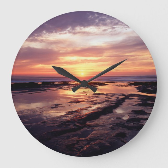 Relógio Grande Califórnia, San Diego, Sunset Cliffs, Sunset 3 (Frente)