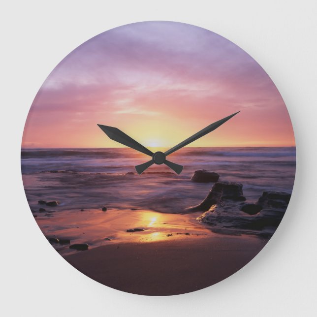 Relógio Grande Califórnia, San Diego, Sunset Cliffs, Sunset 4 (Frente)