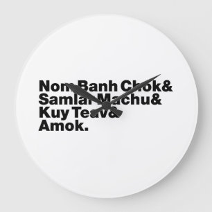 Relógio Grande Camboja / Comida Khmer Street