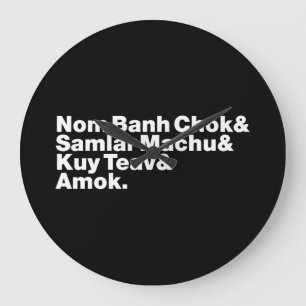 Relógio Grande Cambojano / Comida Khmer Street