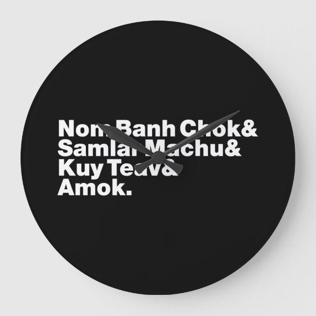 Relógio Grande Cambojano / Comida Khmer Street (Frente)