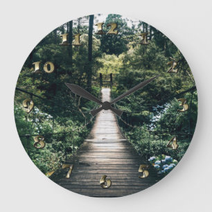 Relógio Grande Caminhada Pela Floresta