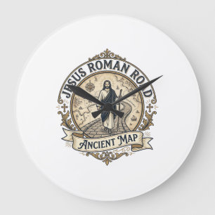 Relógio Grande Caminho Romano de Jesus Mapa Antigo Caminho Romano