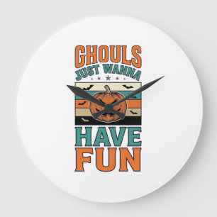 Relógio Grande Camiseta de Halloween dos Fantasmas Antigos Querem
