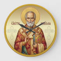 Camiseta de ícone ortodoxo de São Nicolau