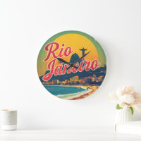 Camiseta de Viagem Retro Rio De Janeiro Brasil