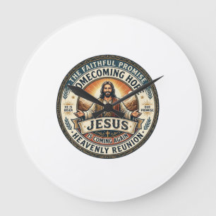 Relógio Grande Camiseta Esposa Militar de Jesus Esperando Marido