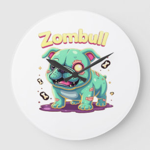 Relógio Grande Camiseta essencial de cachorro-zumbi Bulldog Inglê