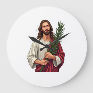 Relógio Grande Camiseta Gravada Vintage Jesus Ramo de Oliveira 2