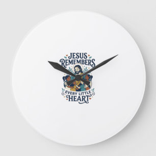 Relógio Grande Camiseta Jesus Abortamento Conforto Cura Inspirado