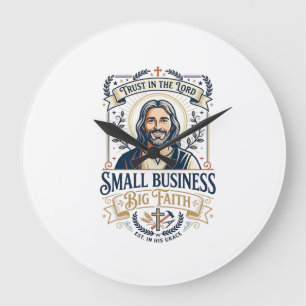 Relógio Grande Camiseta Jesus Boutique Dono de Pequena Empresa Cr