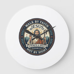 Relógio Grande Camiseta Jesus Matcha Cafe Tendência Gráfica Crist