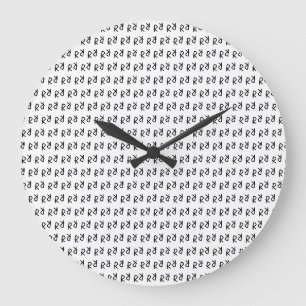 Relógio Grande Camiseta Simétrica R Linha Arte T, Minimalista Rab