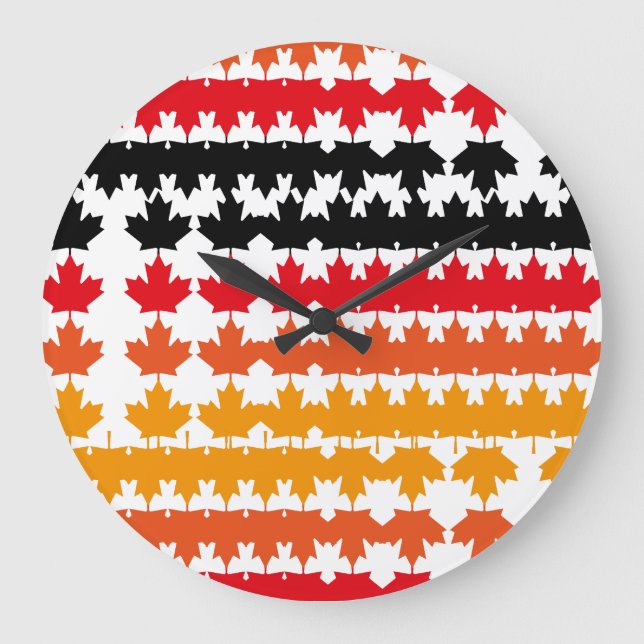 RELÓGIO GRANDE CANADA COLORS MAPLE BY MASANSER PIXELAT (Frente)