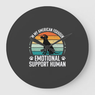 Relógio Grande Cão de Apoio Emocional Humano Foxhound Americano
