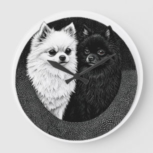 Relógio Grande cão spitz japonês
