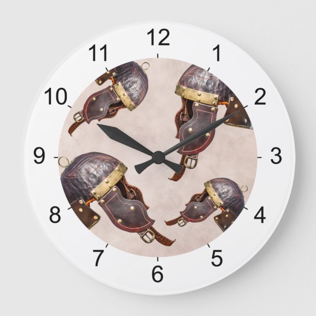 Relógio Grande Capacete militar romano antigo (Frente)