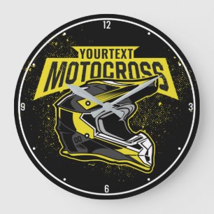 Relógio Grande Capacete personalizado de motocross-Racing em bici
