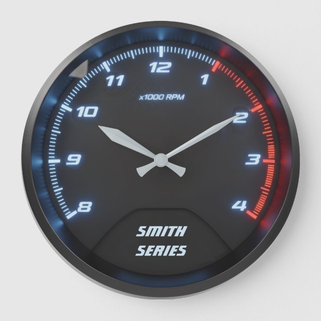 Relógio Grande Car Tachometer Clock for Auto Mechanic Garage (Frente)
