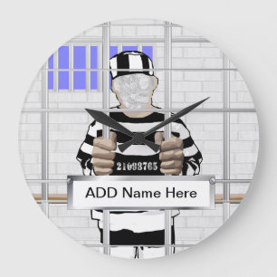 Relógio Grande Cara engraçada personalizada modelo