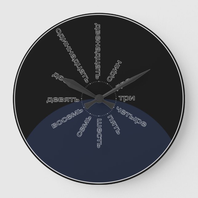Relógio Grande Caráter cirílico (Frente)