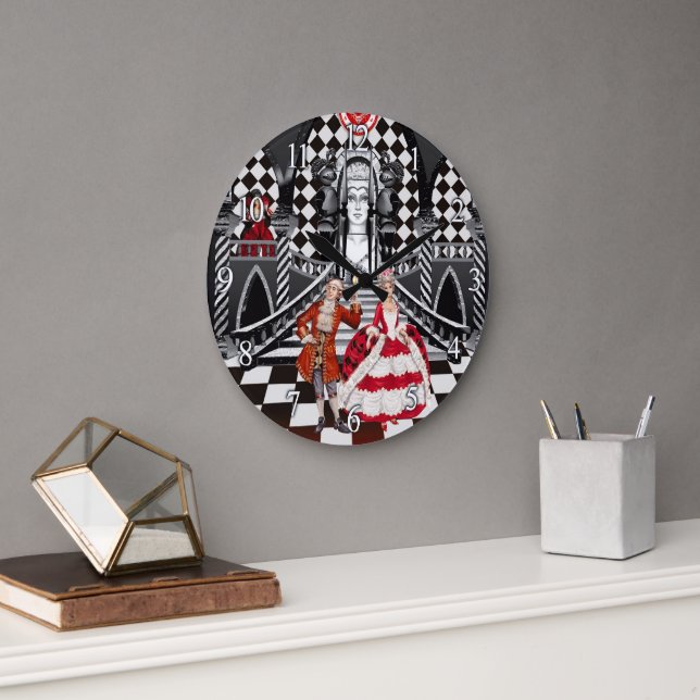 Relógio Grande Carnaval em uma terra mágica (Escritório)