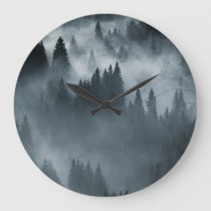 Relógio Grande Cárpatos de inverno: Paisagem de Montanha Sunrise