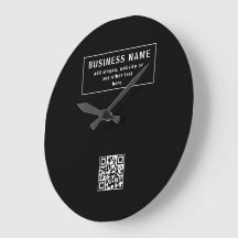 Carregar código QR ou logotipo | Preto Moderno