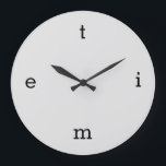 Relógio Grande Cartas do TEMPO<br><div class="desc">as cartas de tempo em vez de 12,  3,  6 e 9.</div>