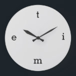Relógio Grande Cartas do TEMPO<br><div class="desc">as cartas de tempo em vez de 12,  3,  6 e 9.</div>