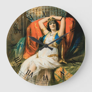 Relógio Grande Cartaz Mágico Antigo, Mágico Frederick Bancroft