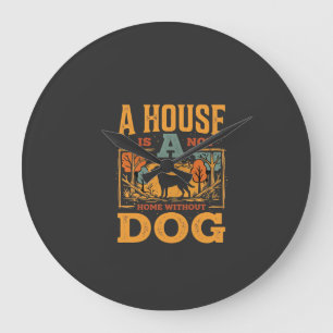 Relógio Grande Casa de Cachorro Vintage