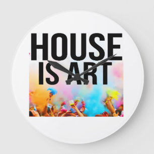 RELÓGIO GRANDE CASA É ARTE, FONTES PRETAS, PESSOAS PINTANDO
