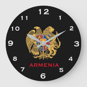 Relógio Grande Casa e Escritório do Armênio Wall Clock