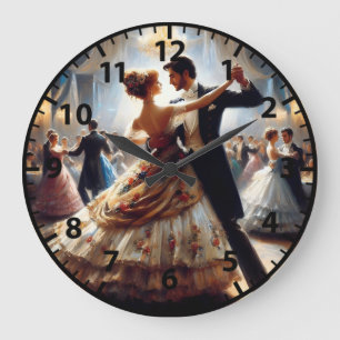 Relógio Grande Casais de Dança de Salão Swing