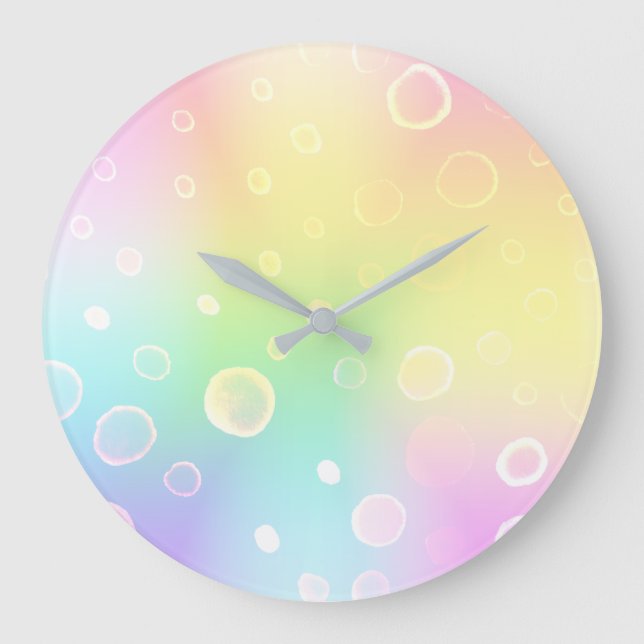 Relógio Grande Casamento Magical Arco-Íris (Frente)