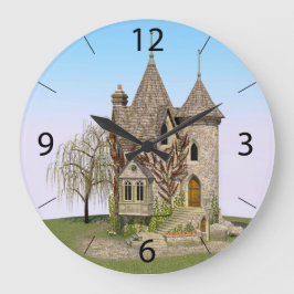 Relógio Grande Castelo de Conto de Fadas Presente Perfeito de Ani