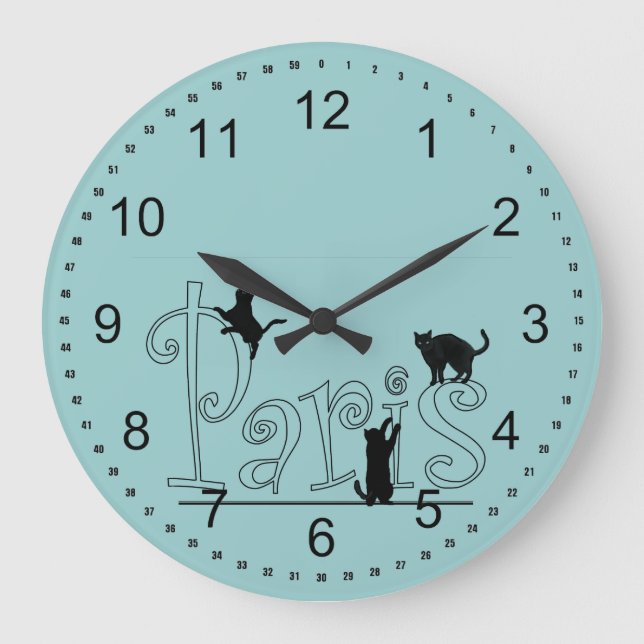 Relógio Grande Cats de Paris (Frente)