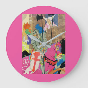 Relógio Grande cavaleiro medieval a cavalo