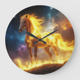 RELÓGIO GRANDE CAVALO DE FOGO - 2026 - ZODÍACOS CHINESES