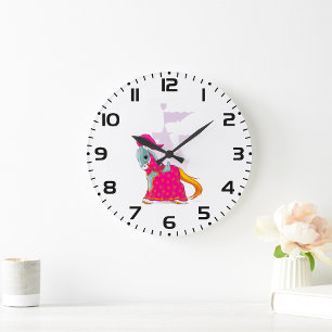 Relógio Grande Cavalo Medieval