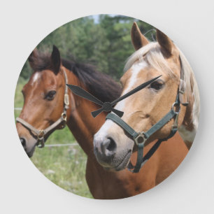 Relógio Grande Cavalos