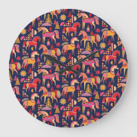 Cavalos escandinavos: Design decorativa sem costur