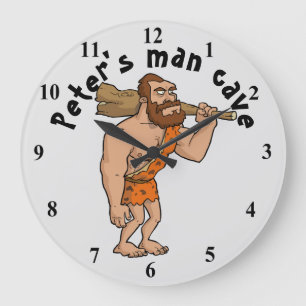 Relógio Grande Caverna do homem personalizada