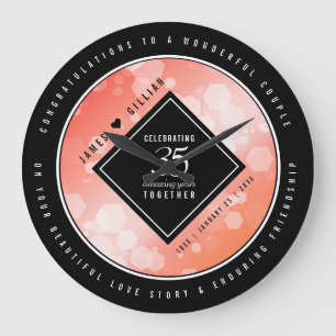 Relógio Grande Celebração do 35º aniversário do Casamento de 