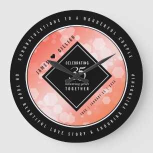 Relógio Grande Celebração do 35º aniversário do Casamento de Cora